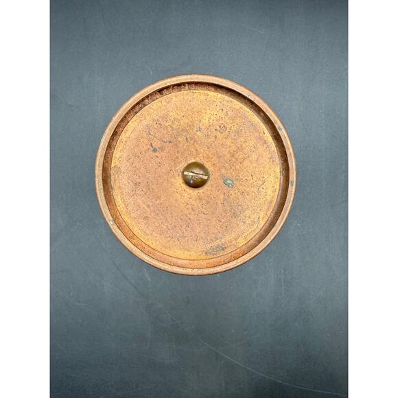 Vint 1930’s Chase Minerva Copper Vase with Butterscotch Bakelite Stem - Picture 5 of 7